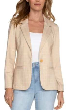 Liverpool Gold Plaid Blazer