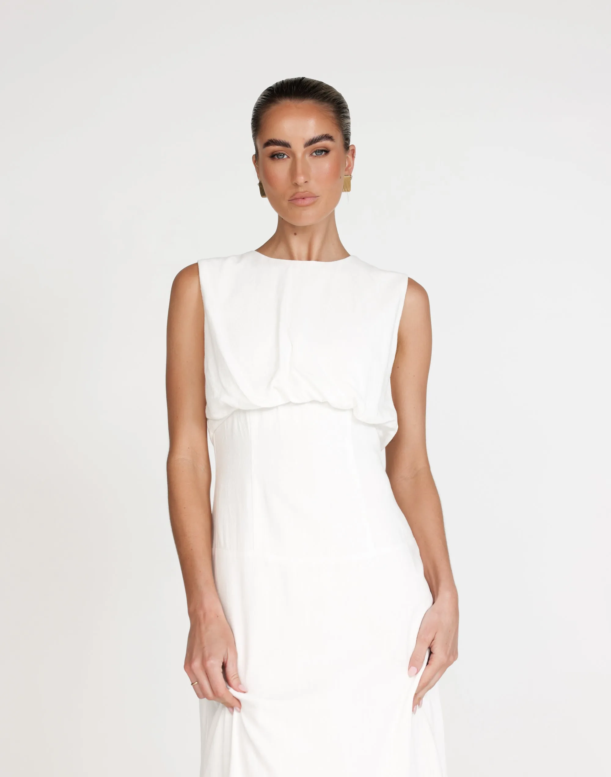 Liza Maxi Dress (White)