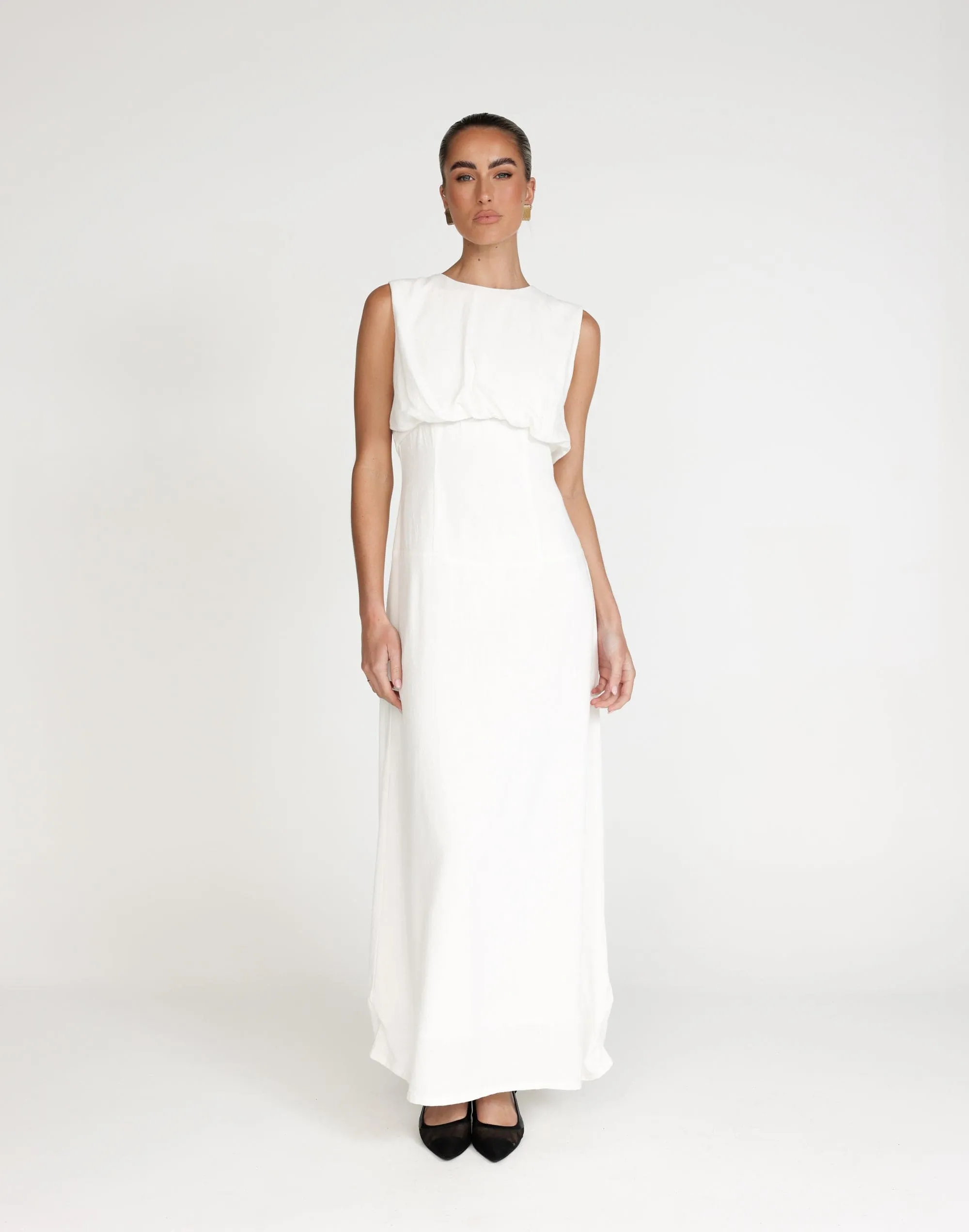 Liza Maxi Dress (White)