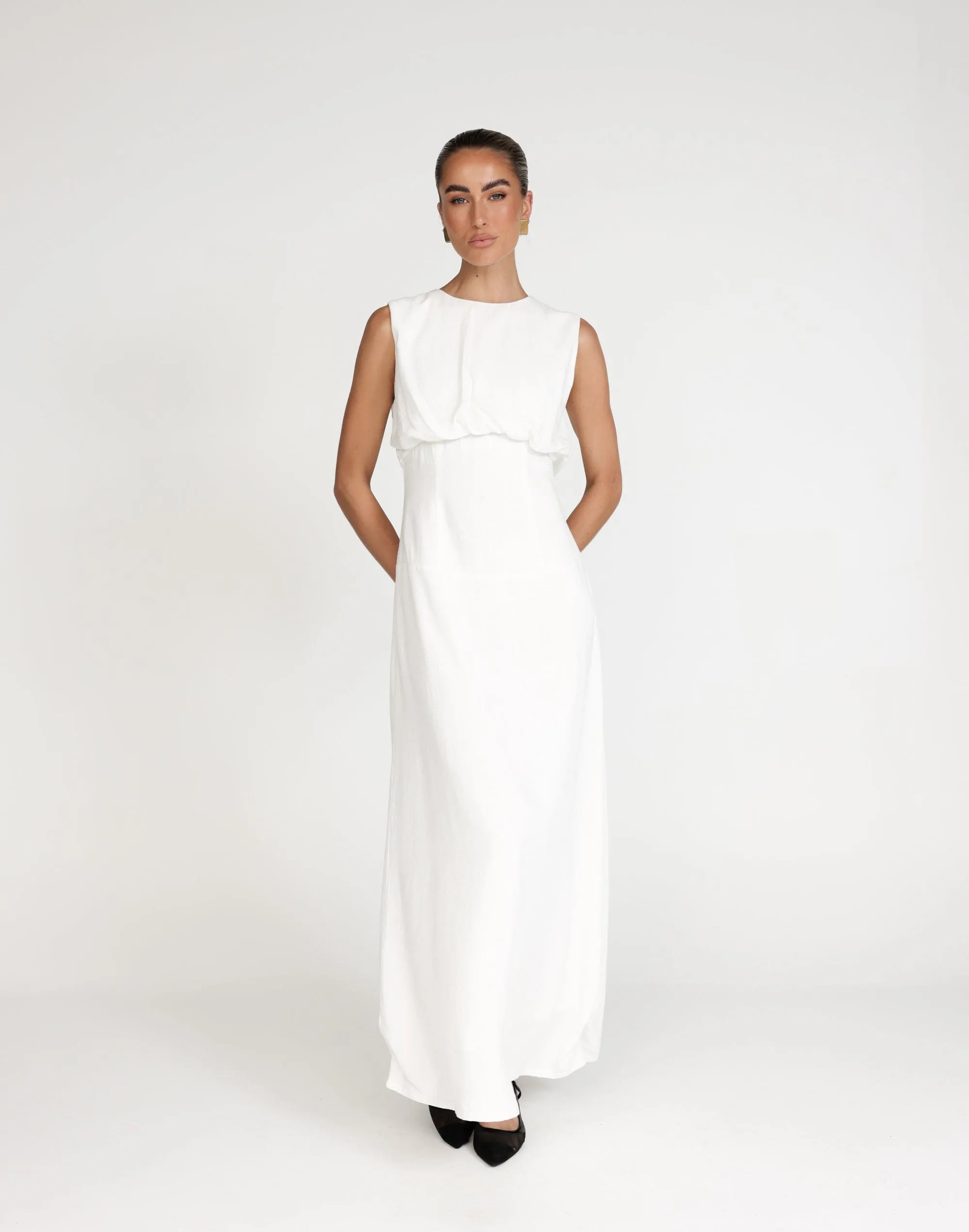 Liza Maxi Dress (White)