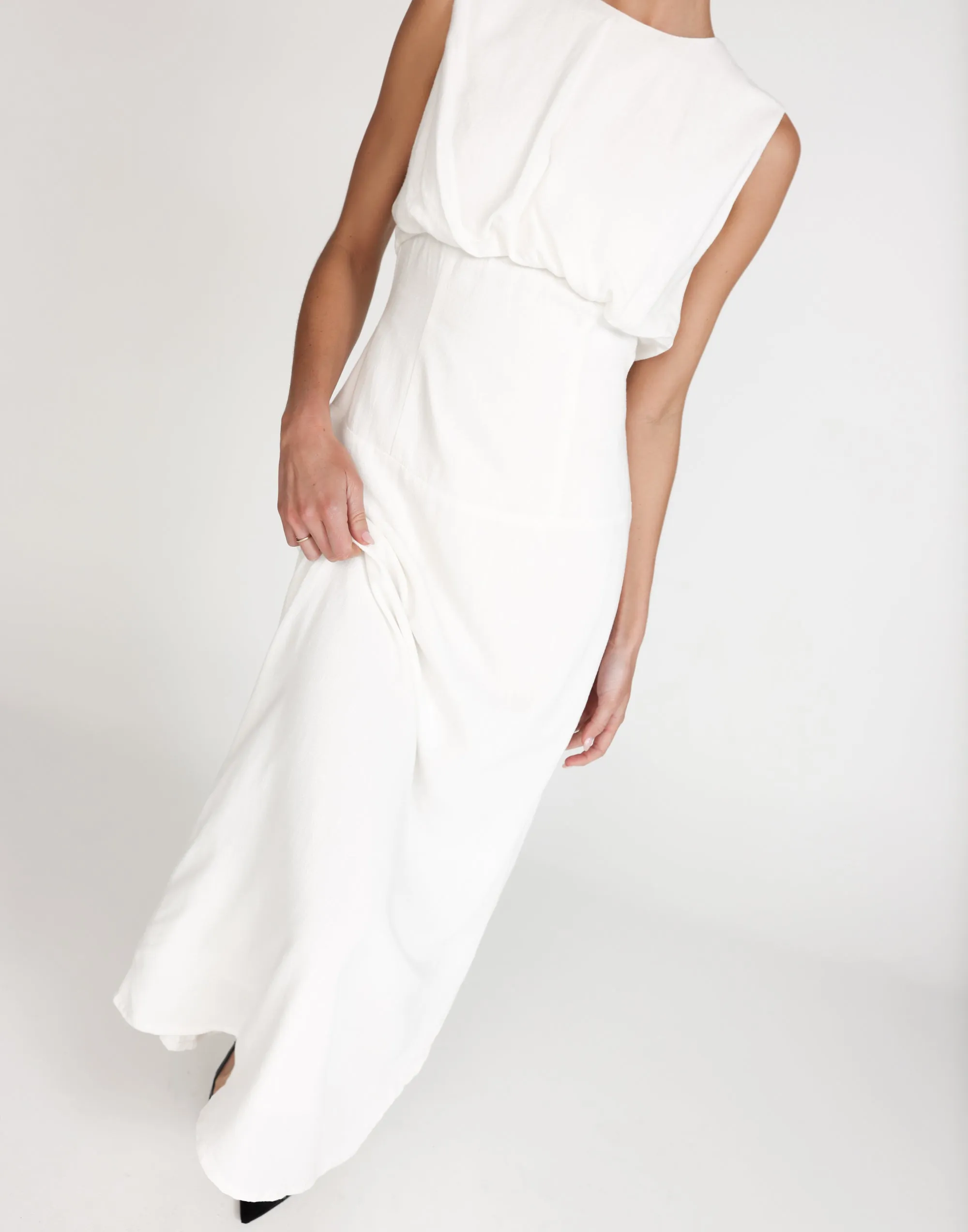 Liza Maxi Dress (White)