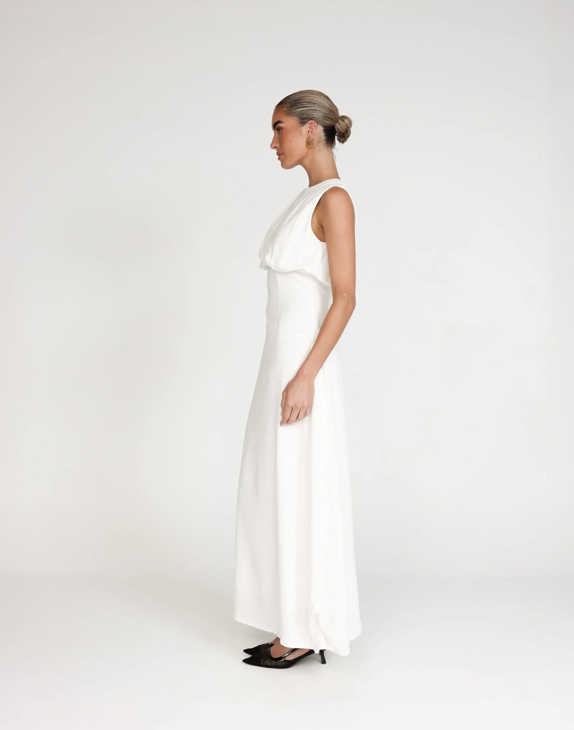 Liza Maxi Dress (White)