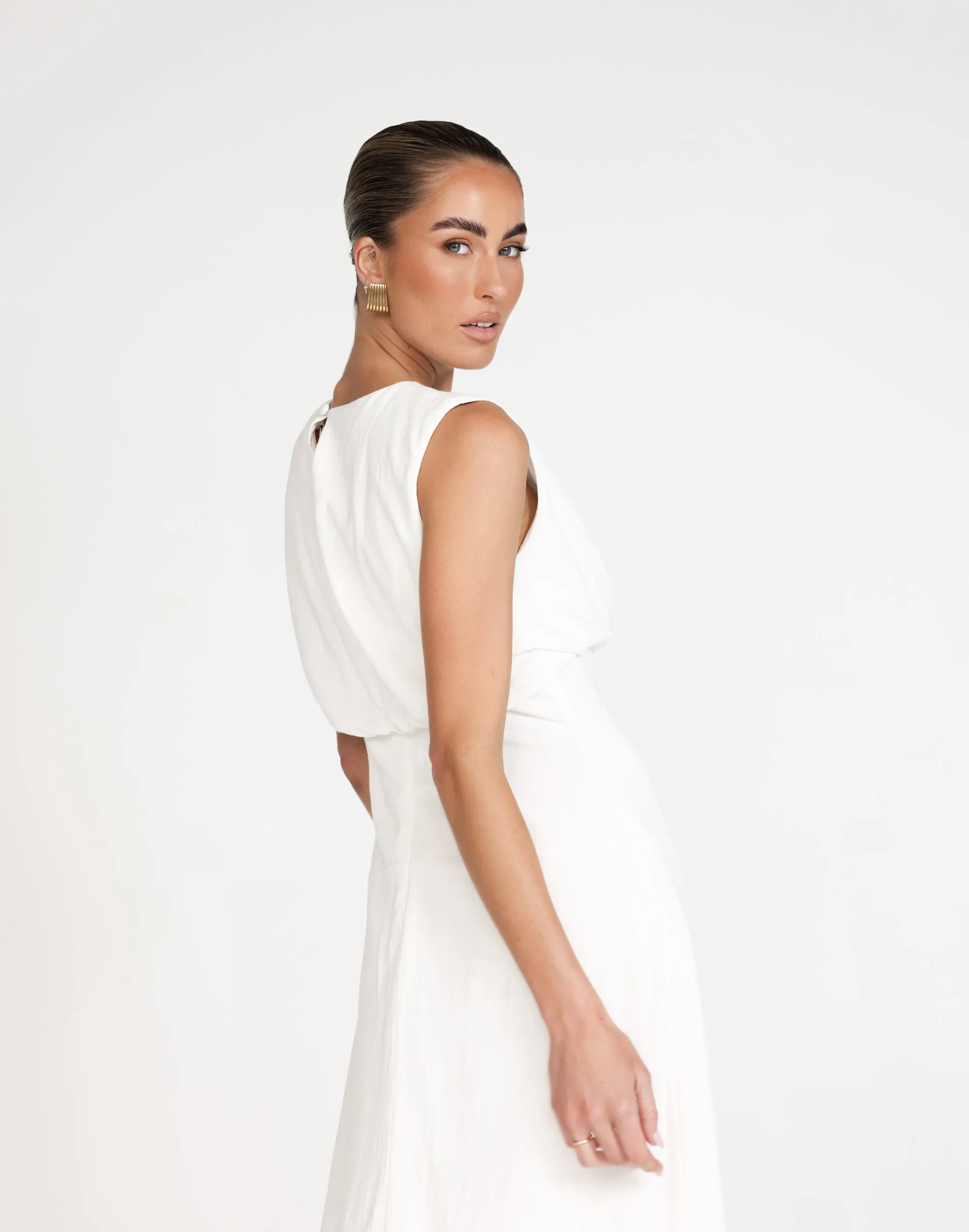 Liza Maxi Dress (White)