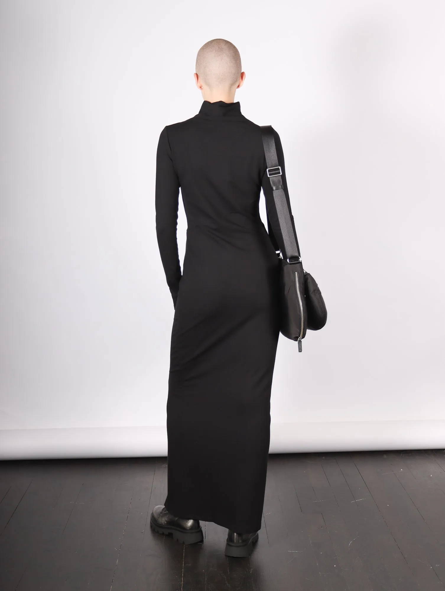 Lorimer Sweatshirt Dress in Black by Marcella