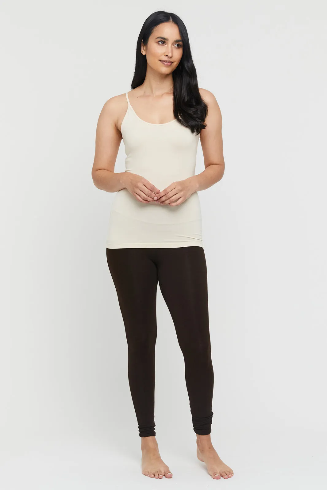 Lucia Bamboo Cami - Ecru