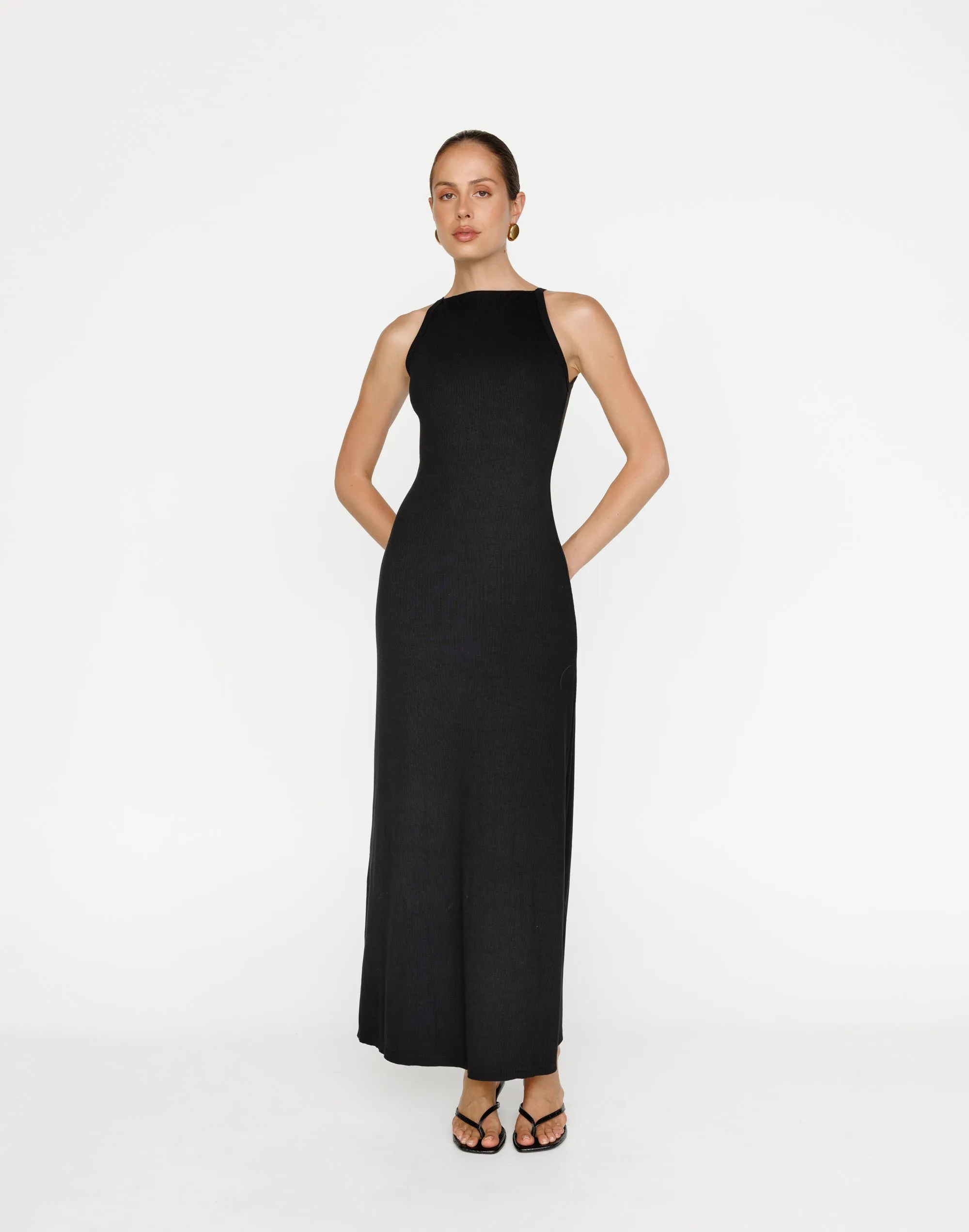 Maizie Maxi Dress (Black)