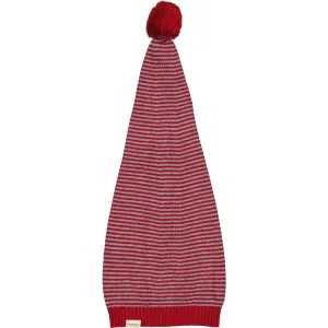 MarMar Cotton Rayon Knit Stripe Hibiscus Red Stripe Alfen Christmas Hat