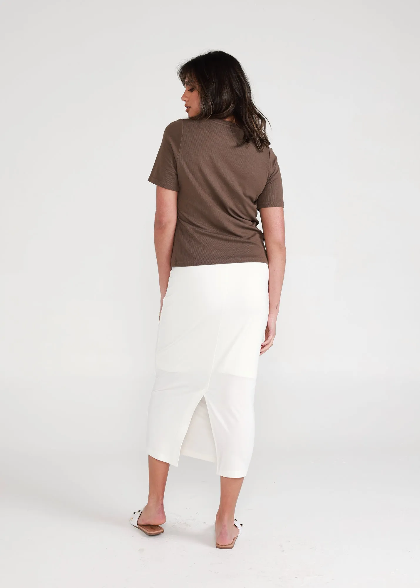 Maxi Bamboo Whitney Tube Skirt - Cream