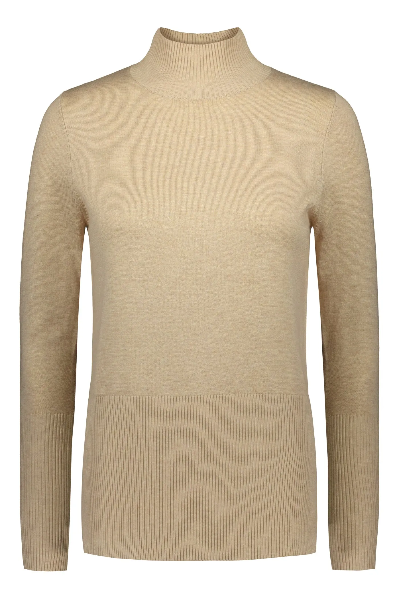 Maxine High Neck Jumper Sand