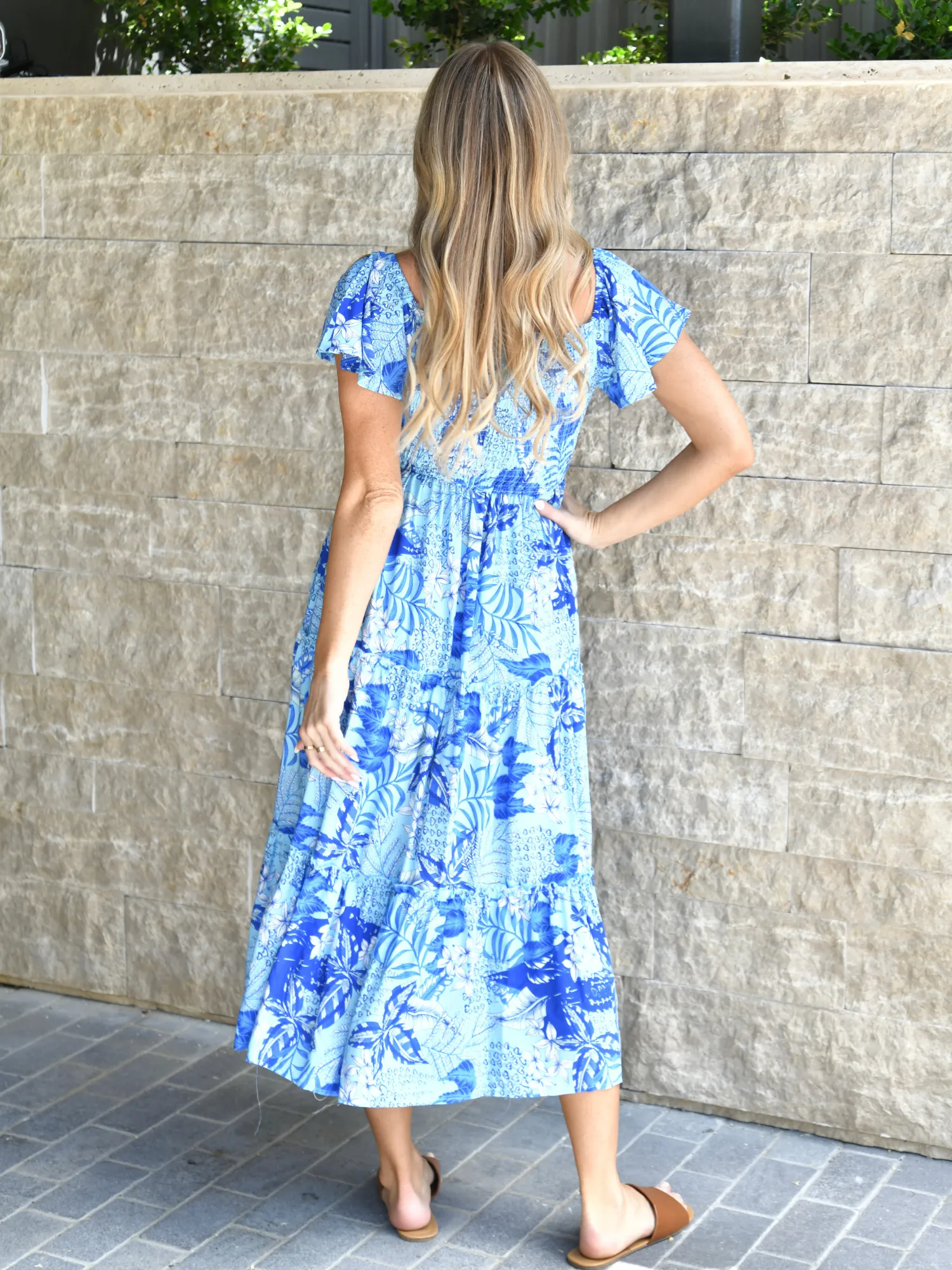 Maya Blue Floral Dress