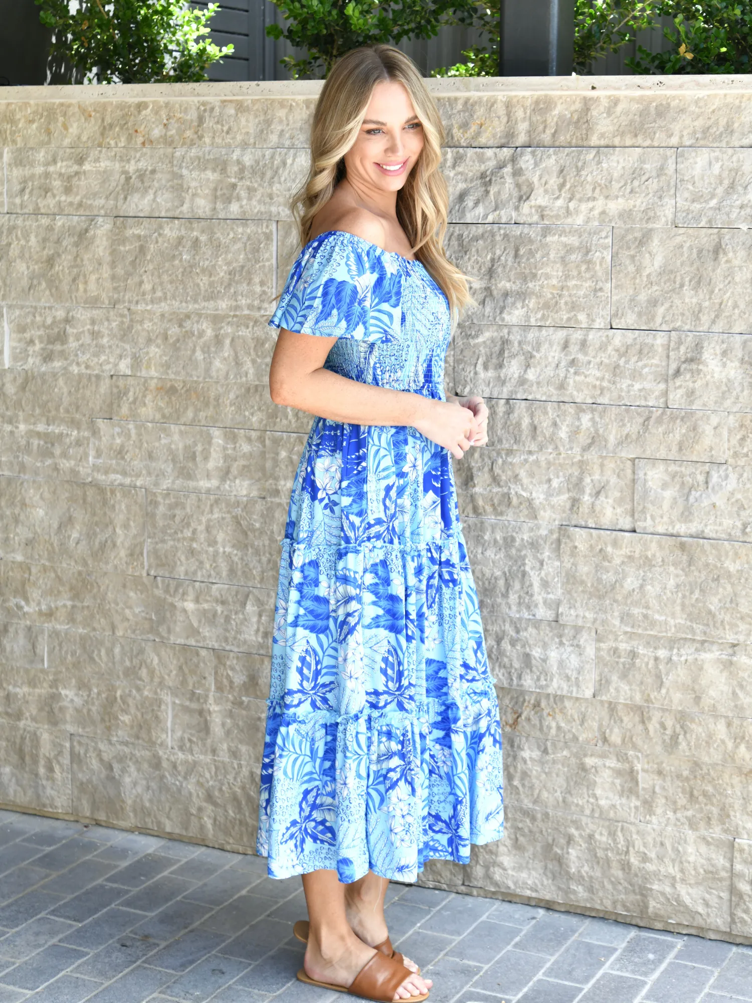 Maya Blue Floral Dress