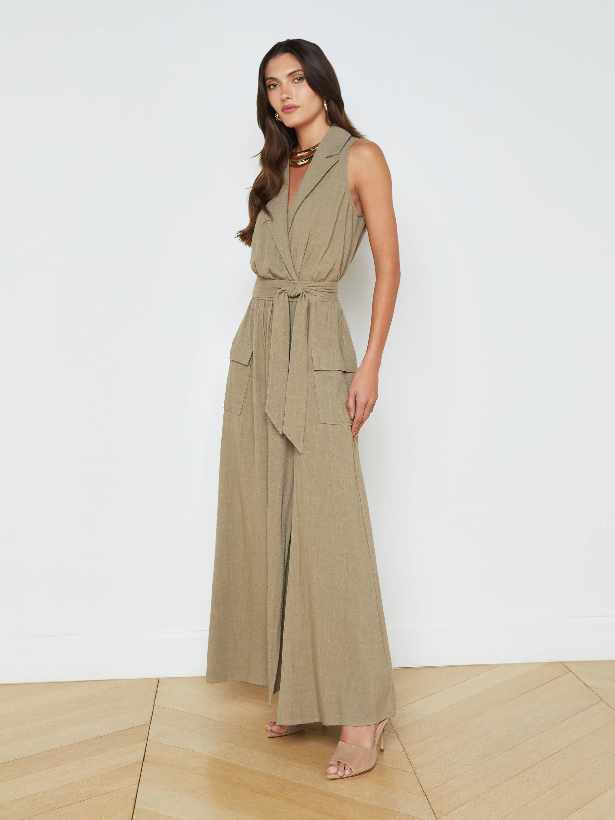 Mayer Linen-Blend Maxi Dress