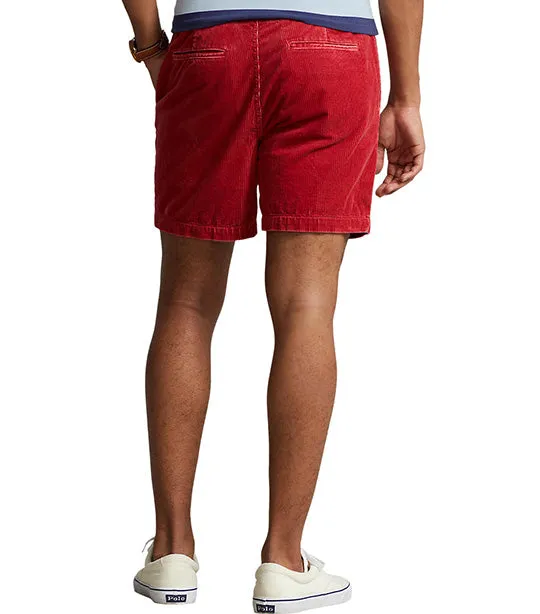 Men's 6in Polo Prepster Corduroy Shorts Chili Pepper