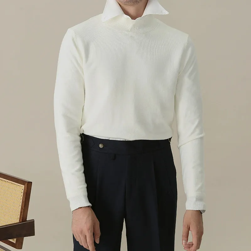 Men's Half Turtleneck Slim Fit Wool Sweater