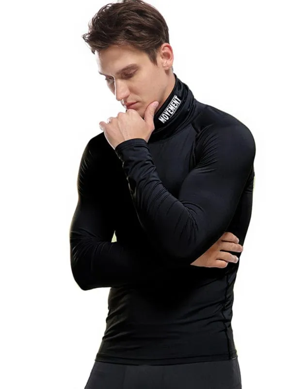 Men's Movement Turtleneck Long-Sleeved Shirt