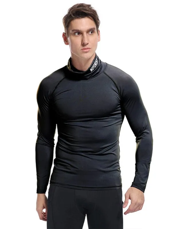 Men's Movement Turtleneck Long-Sleeved Shirt