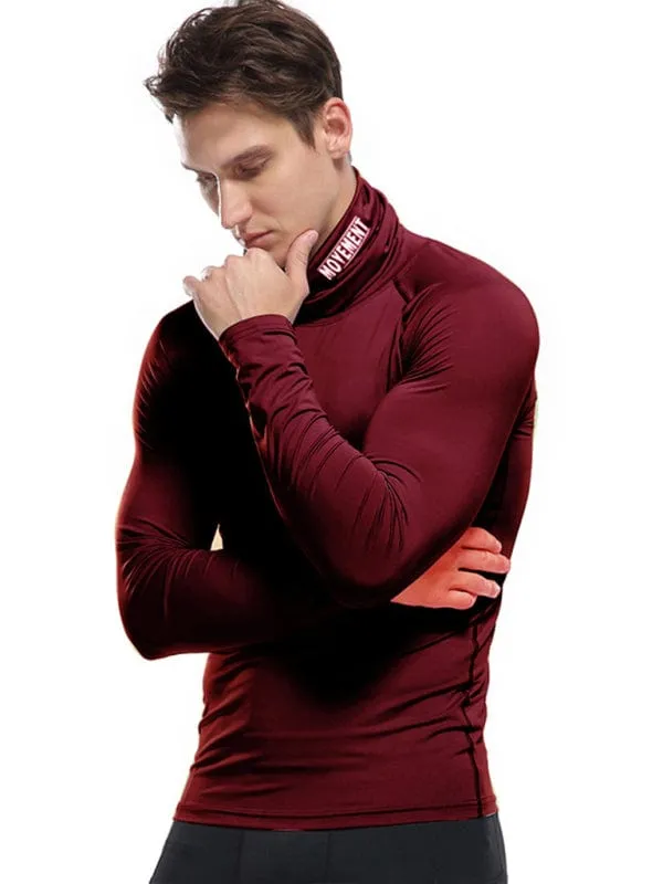 Men's Movement Turtleneck Long-Sleeved Shirt