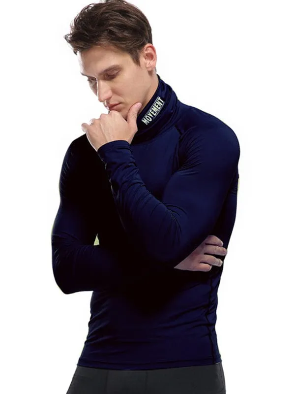 Men's Movement Turtleneck Long-Sleeved Shirt