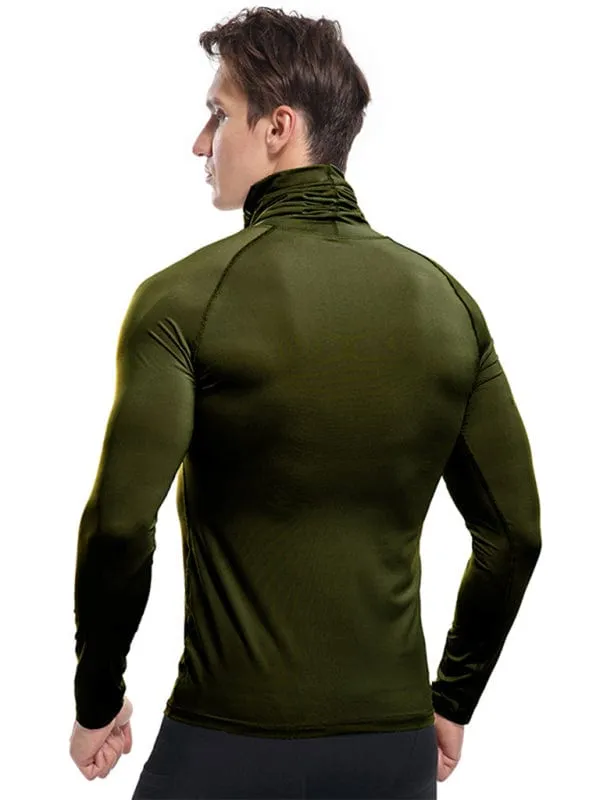 Men's Movement Turtleneck Long-Sleeved Shirt