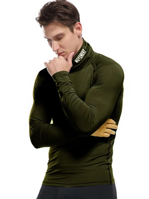 Men's Movement Turtleneck Long-Sleeved Shirt