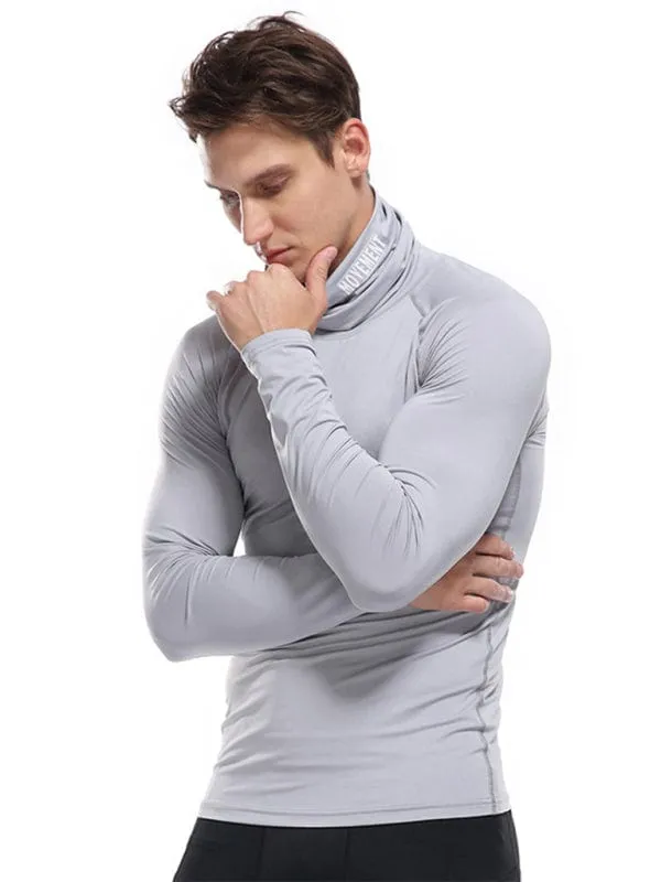 Men's Movement Turtleneck Long-Sleeved Shirt