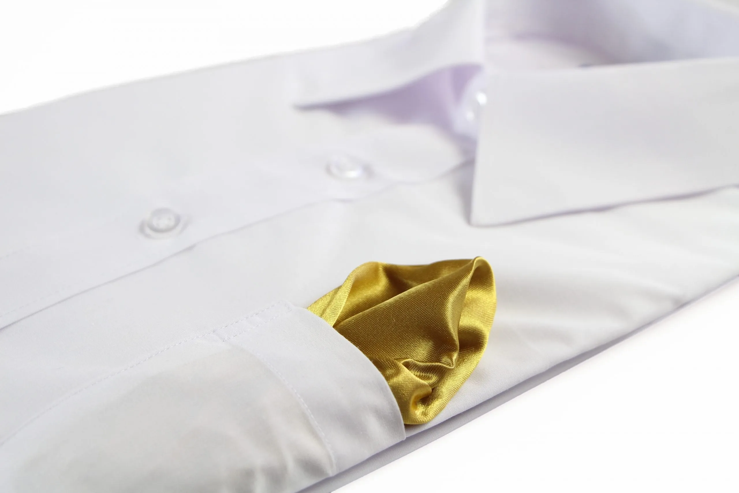 Mens Mustard Yellow Pocket Square