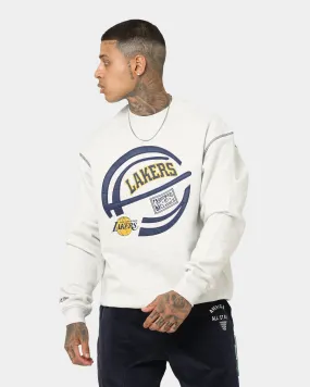 Mitchell & Ness Los Angeles Lakers On The Bounce Crewneck Grey Marle