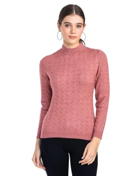 Moda Elementi Knitted sweaters pullover styles Pink