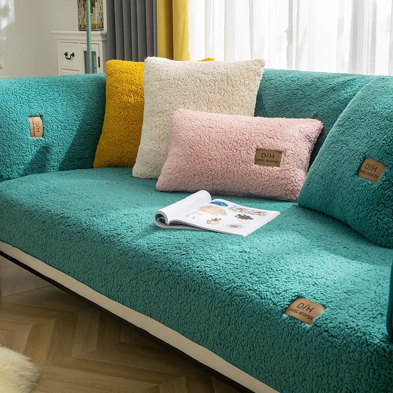 Modern Thick Plush Anti-slip Sofa Covers