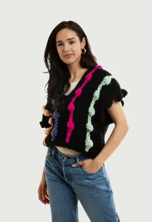 Multi Chunky Knit Sweater Vest