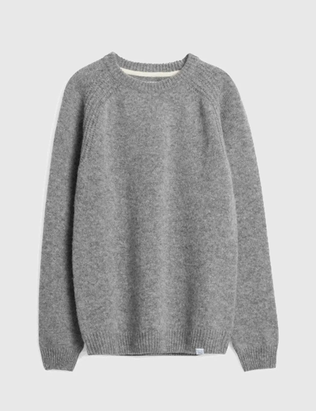 Norse Projects Birnir Shetland Jumper - Mouse Grey