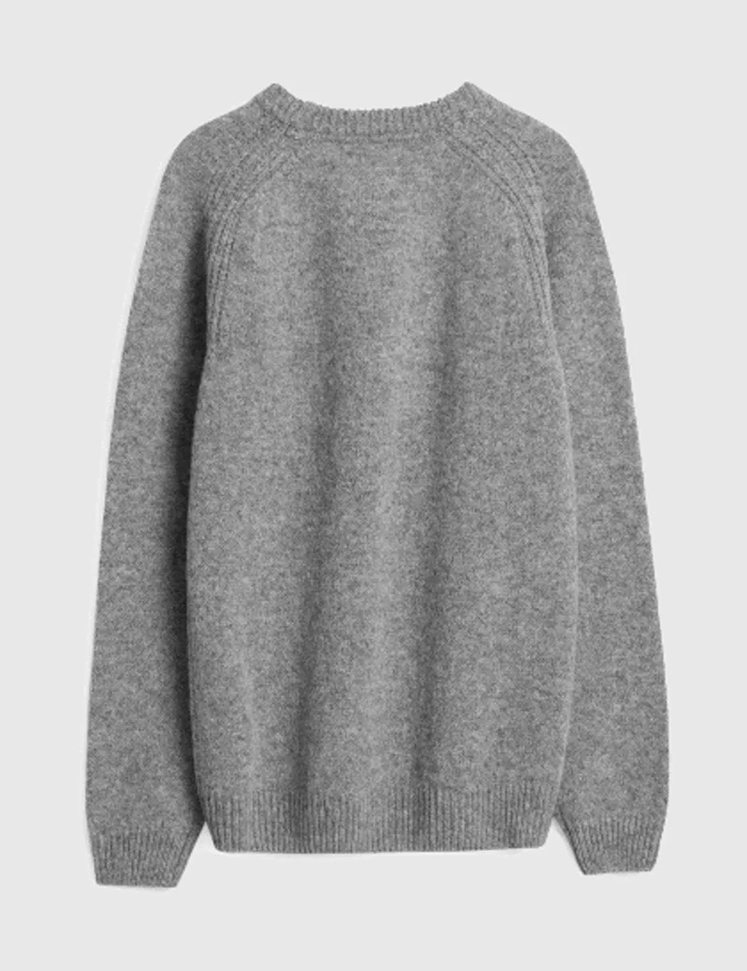 Norse Projects Birnir Shetland Jumper - Mouse Grey