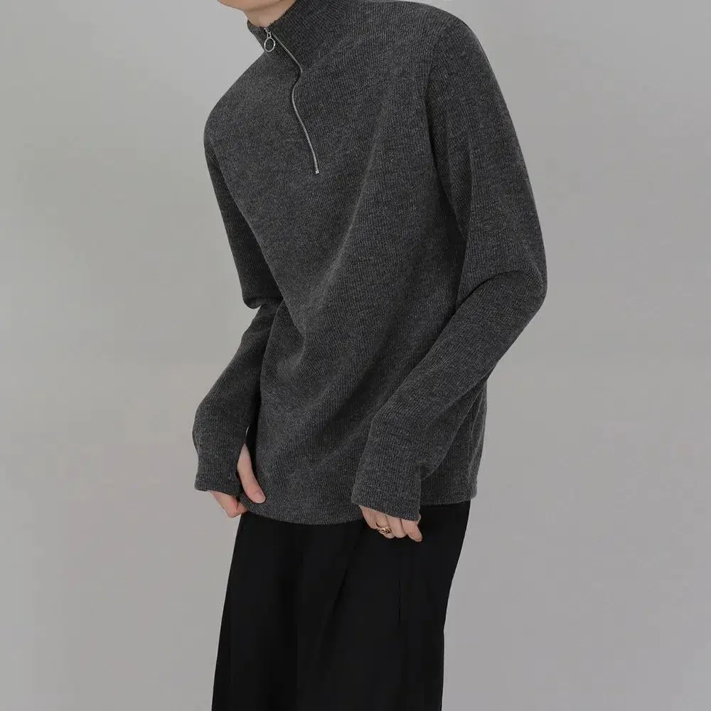 OH Half-Zipped Relaxed Fit Turtleneck