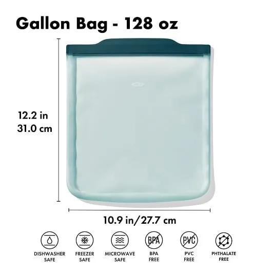 OXO Silicone Reusable Bag 1/2 Gallon