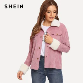 Pink Contrast Jacket