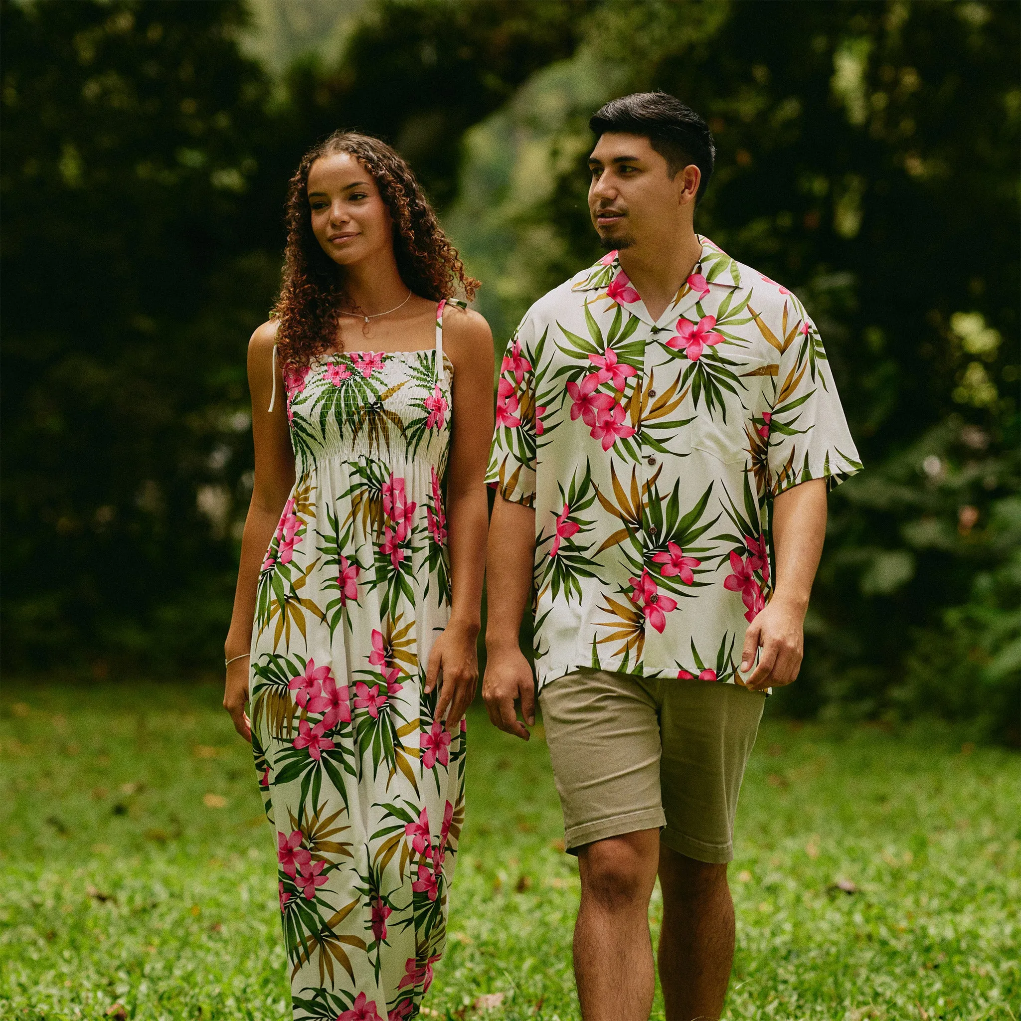 Plumeria Cluster Maxi Dress