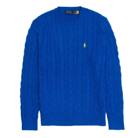 Polo Ralph Lauren Cable Knit Cotton Jumper Heritage Blue