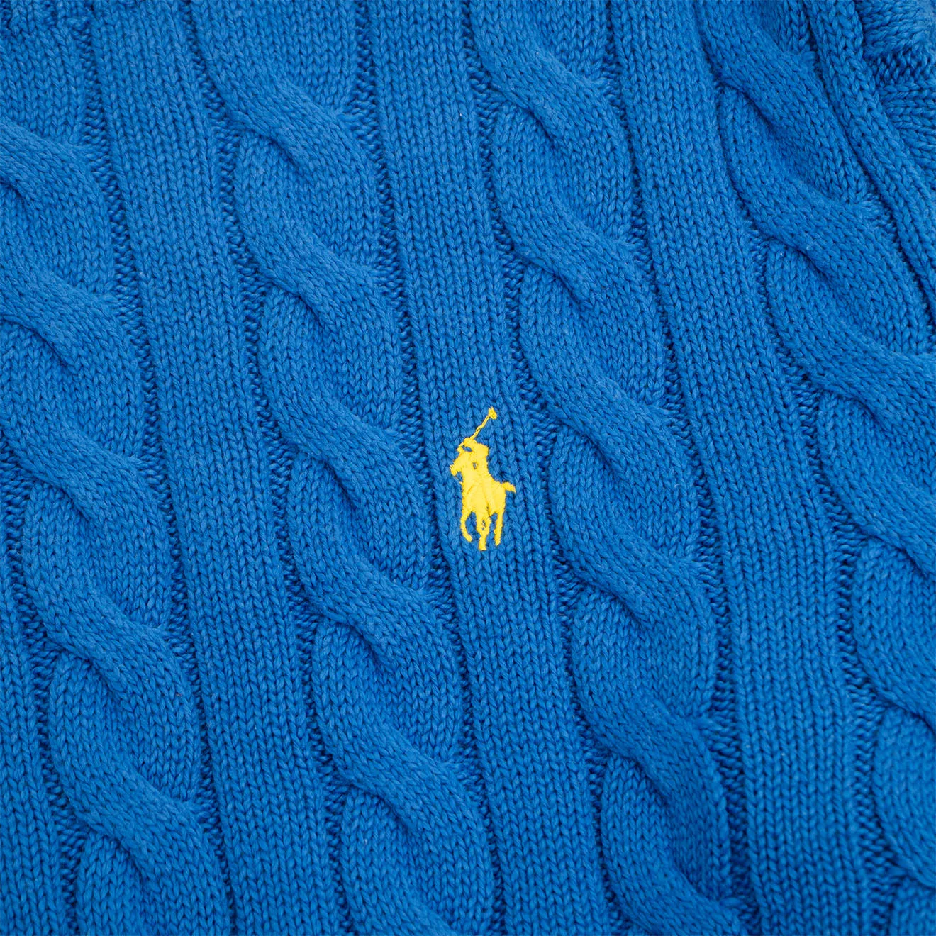 Polo Ralph Lauren Cable Knit Cotton Jumper Heritage Blue