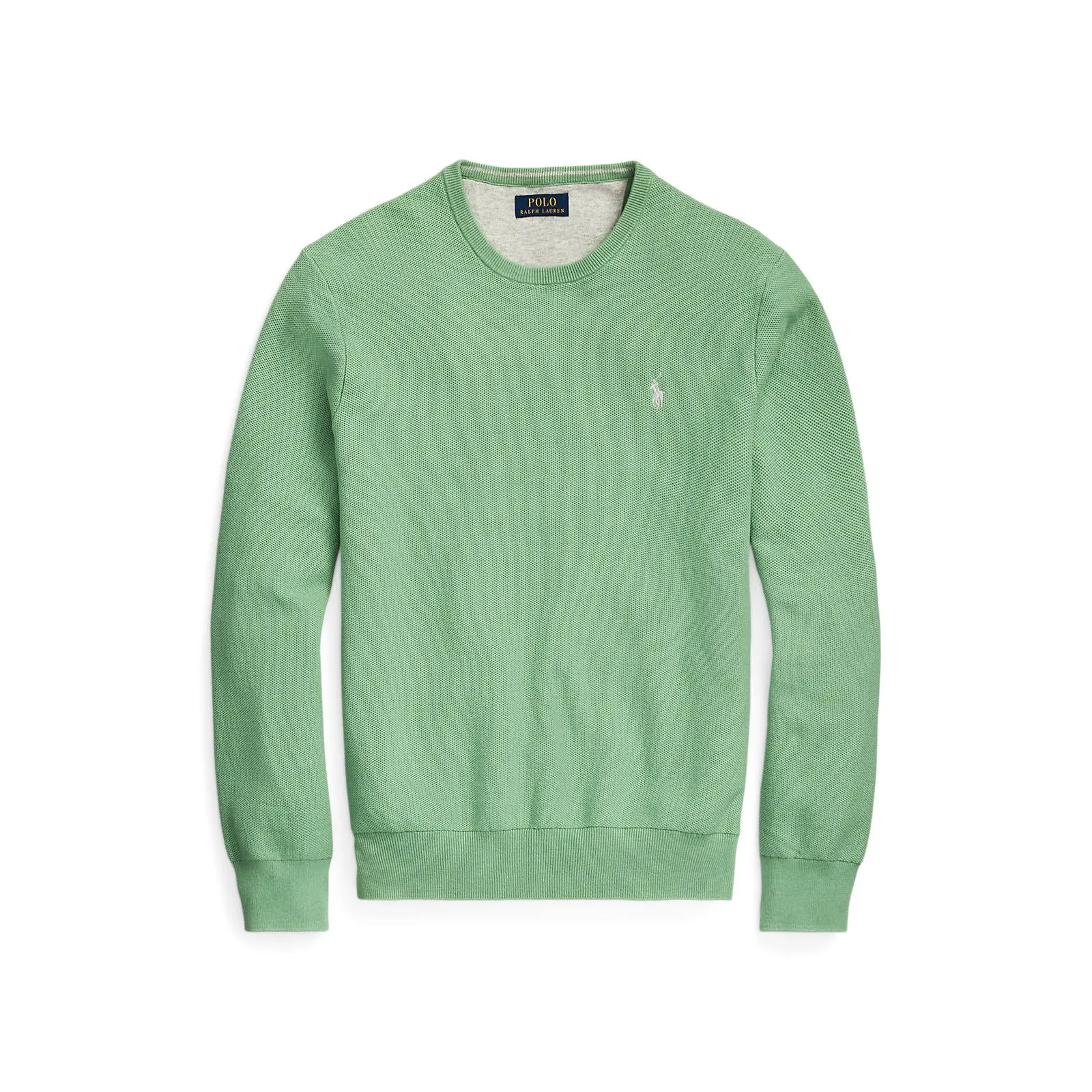 Polo Ralph Lauren - Mesh Knit Cotton Crewneck Sweater - Pistachio