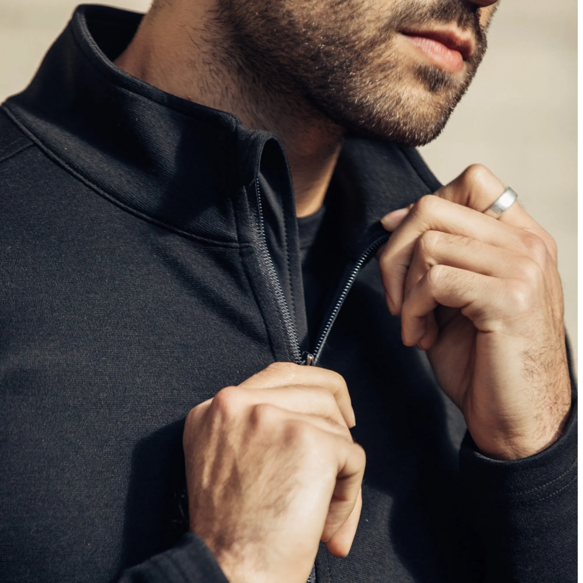 Ponte Quarter-Zip Pullover