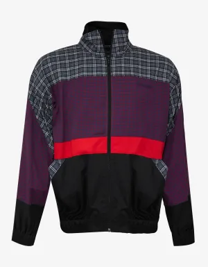 Poplin 80s Check Zip Sweatshirt -