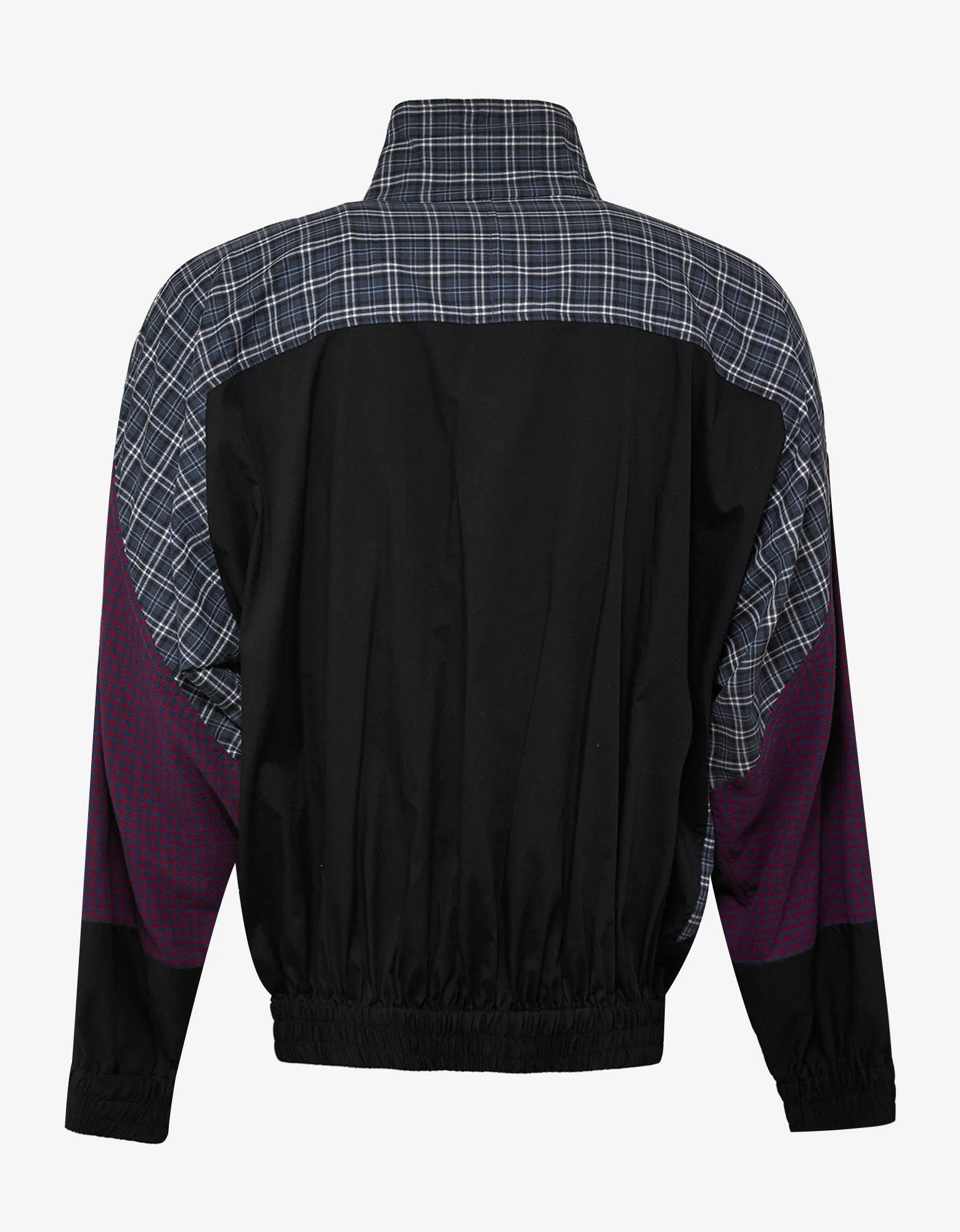 Poplin 80s Check Zip Sweatshirt -