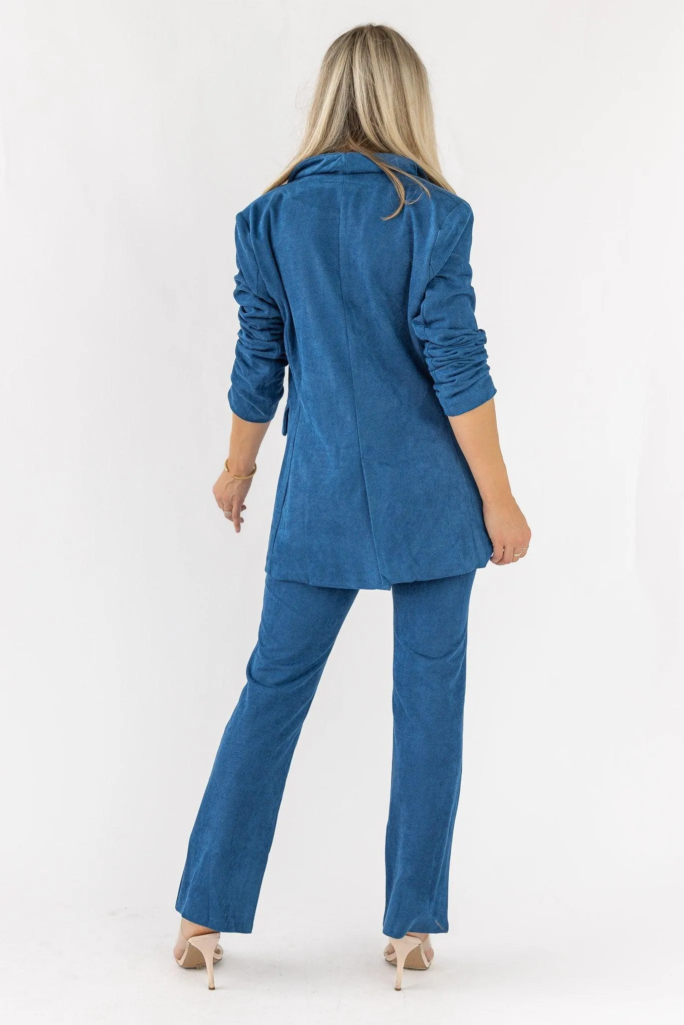 Posh Company Blue Twill Set - Final Sale