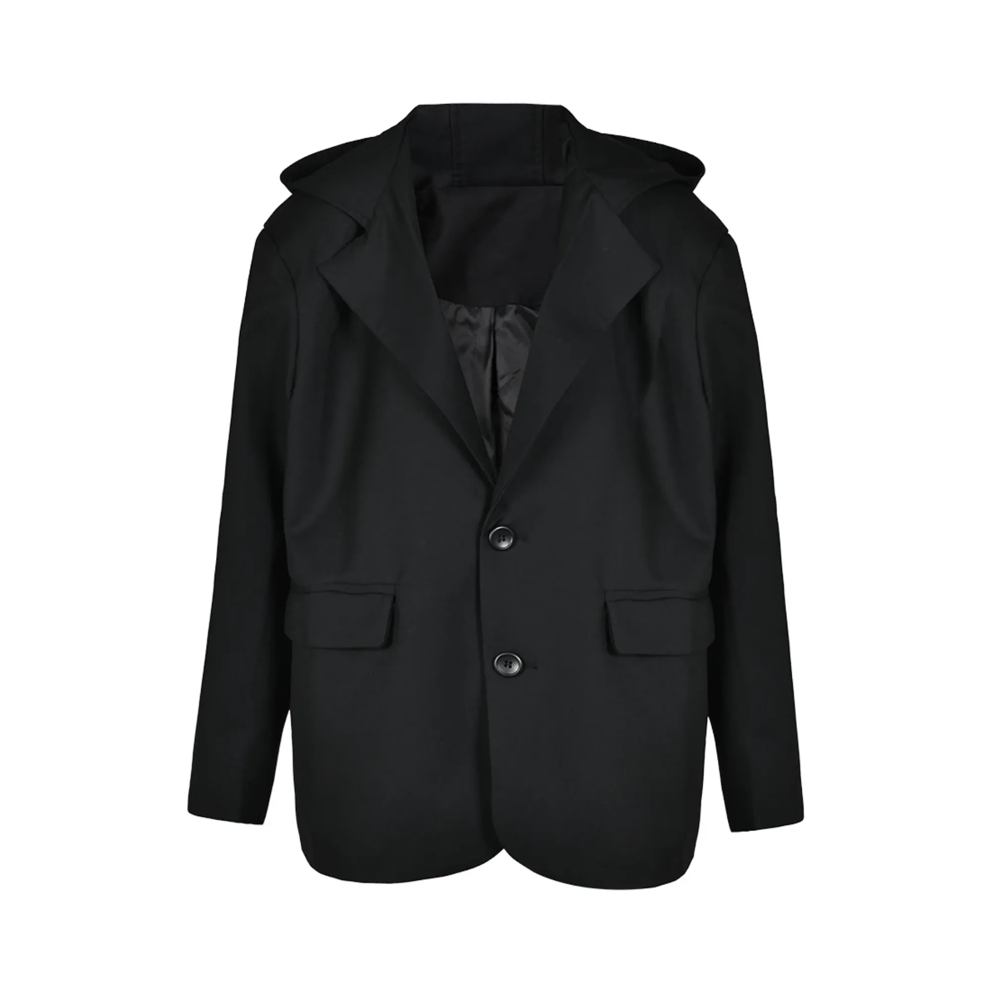 Pre Order:  Hooded Large Lapel Blazer