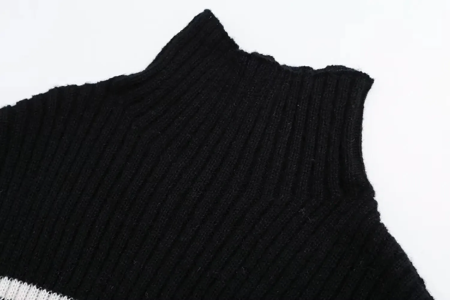 Pre Order:  Striped Turtleneck Knit Sweater