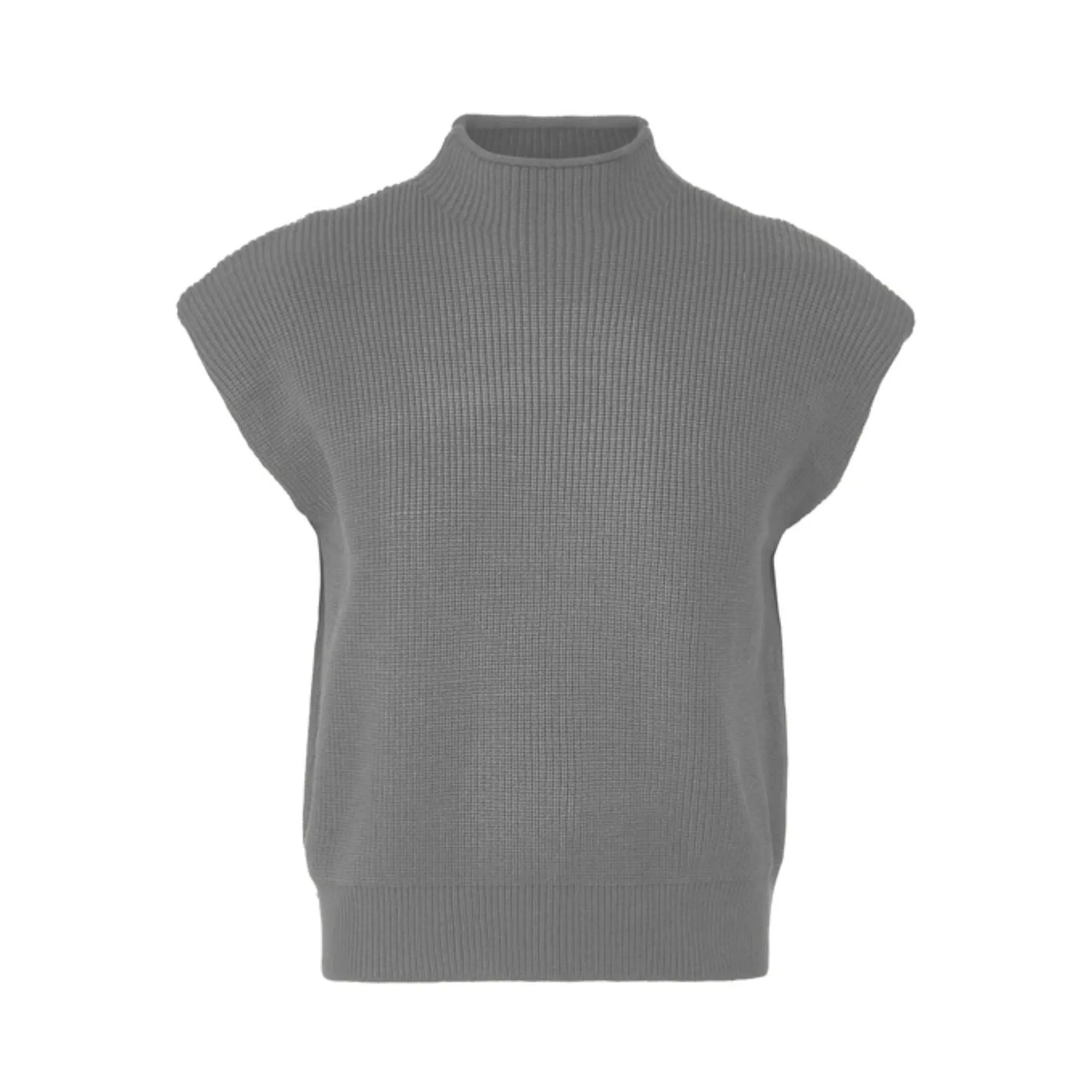 Pre Order:  Turtleneck Sleeveless Knitted Sweater