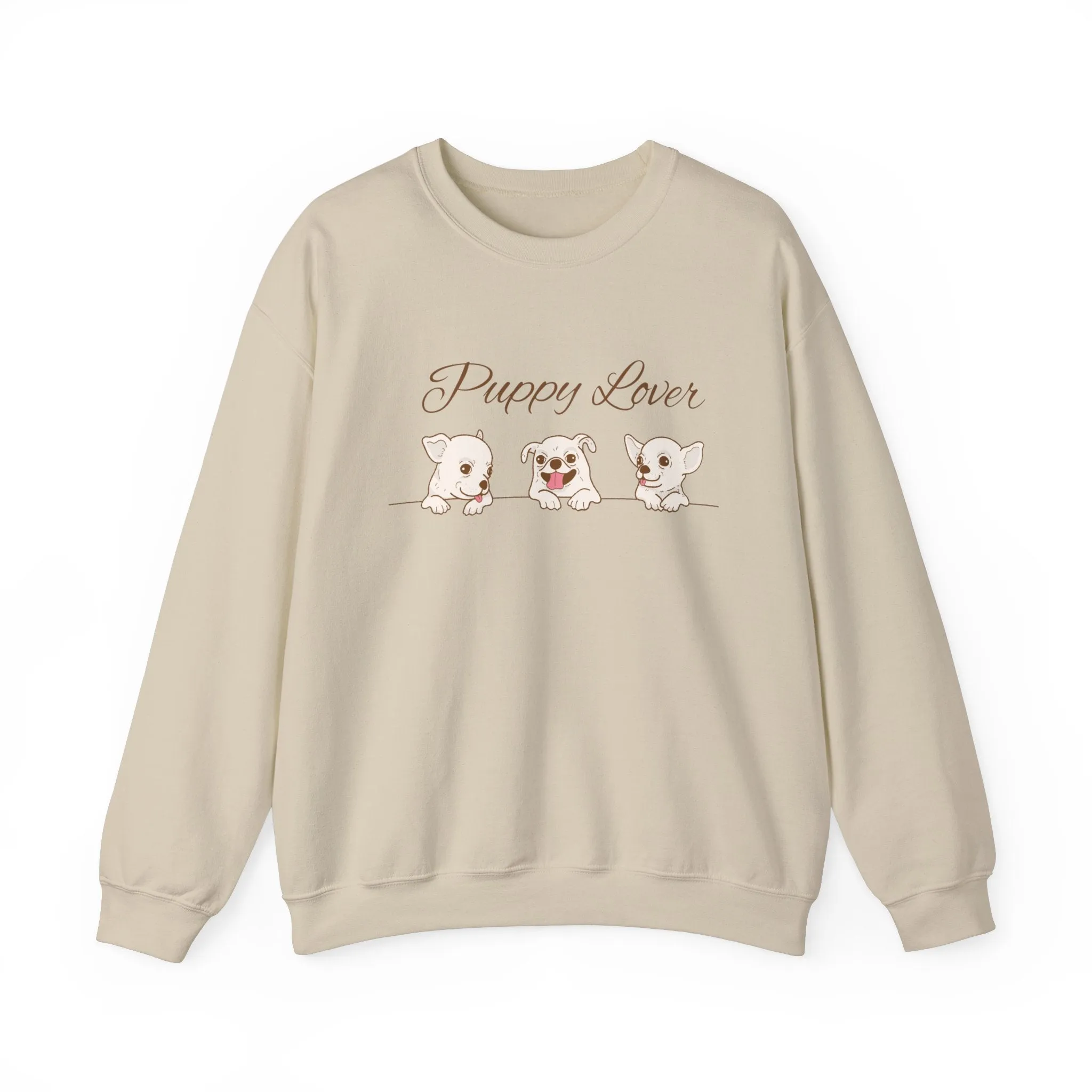 Puppy Lover Sweatshirt Comfy Crewneck for Dog Lovers