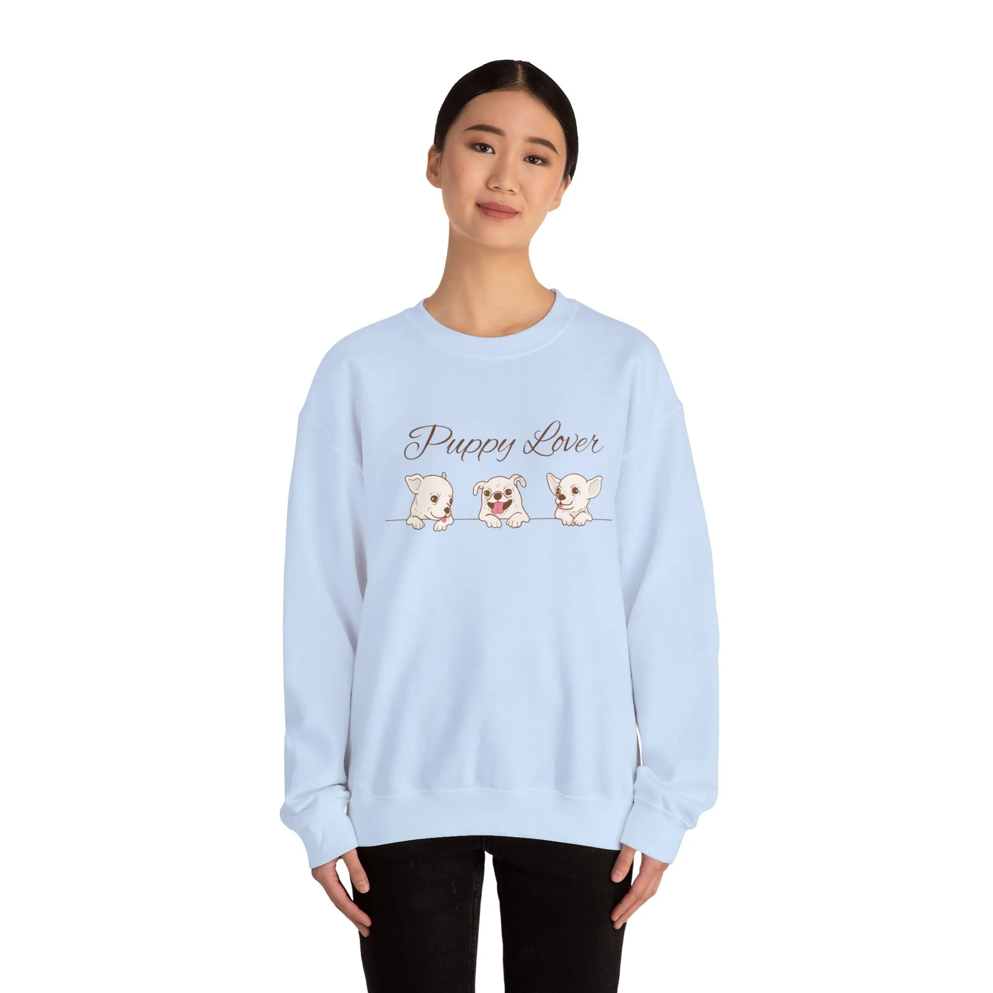 Puppy Lover Sweatshirt Comfy Crewneck for Dog Lovers