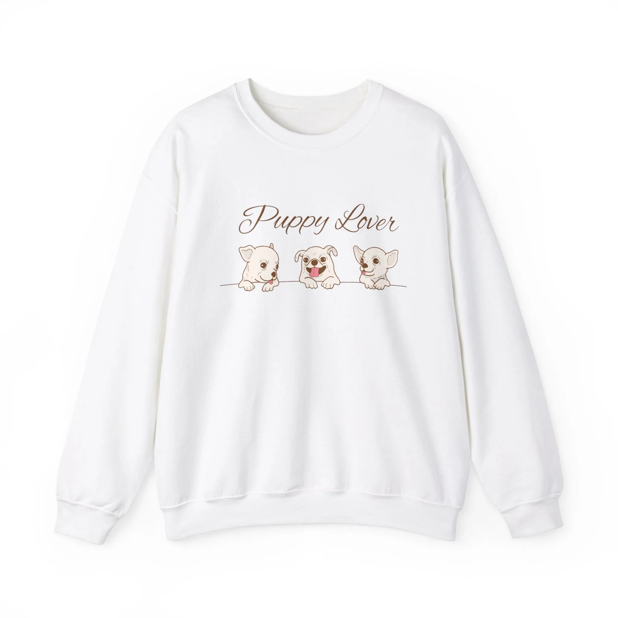 Puppy Lover Sweatshirt Comfy Crewneck for Dog Lovers