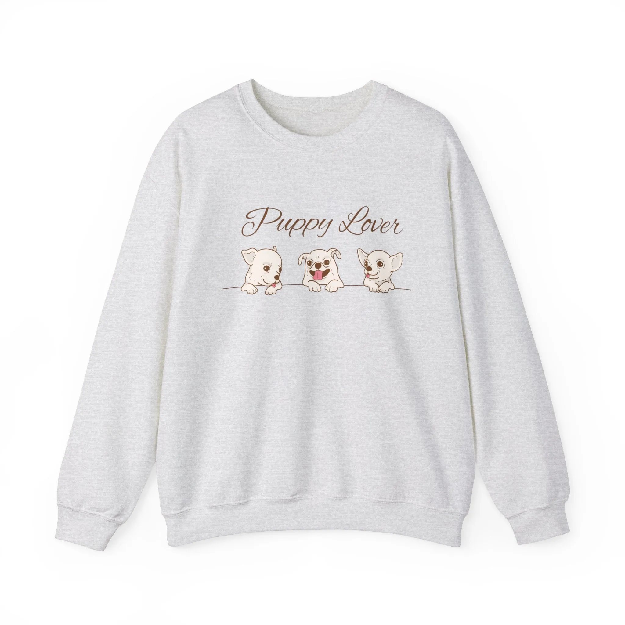 Puppy Lover Sweatshirt Comfy Crewneck for Dog Lovers